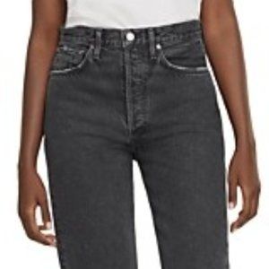 Agolde 90s Pinch Waist in Black Tea, Size 27